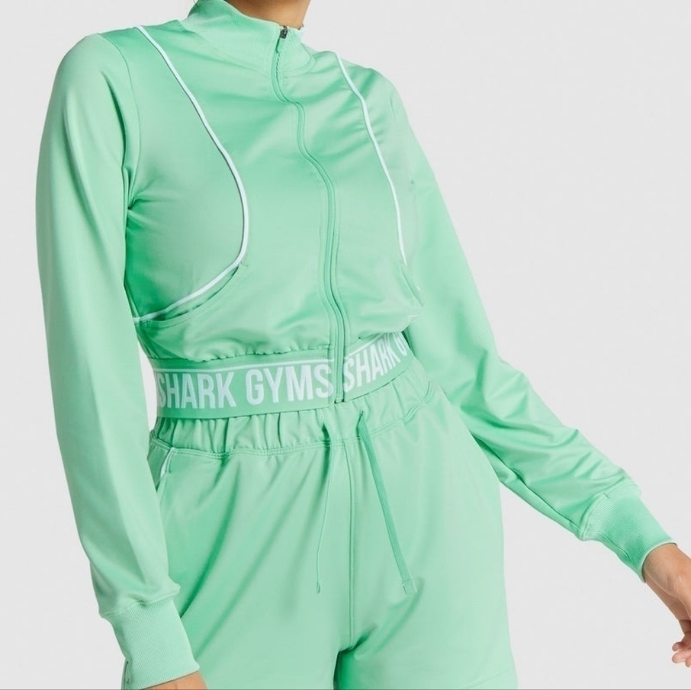 Gymshark Recess Track Top / Full zip crop jacket - Picture 3 of 13